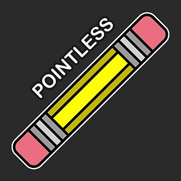 Artwork thumbnail, Pencil, but it’s pointless Pencil with Erasers on Both Sides by CoolSkin