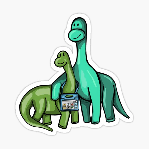 Item preview, Etiqueta personalizada: Dino con AAC y Parent Dino designed and sold by InclusiveDinos.