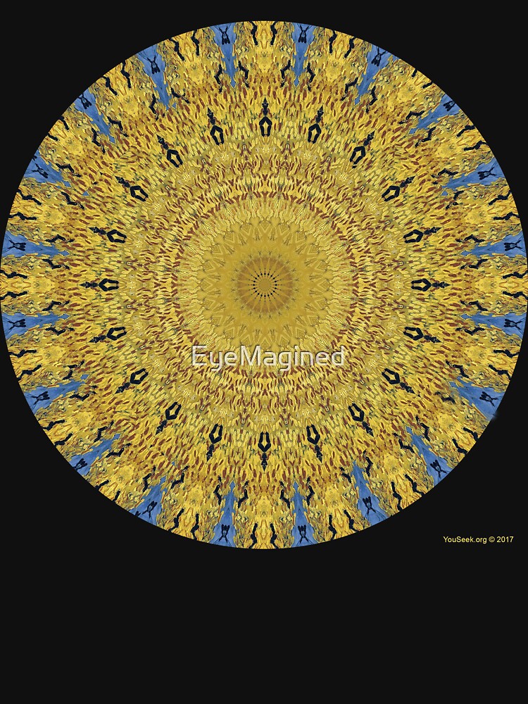 Van Gogh Crop Circle with Ravens by EyeMagined