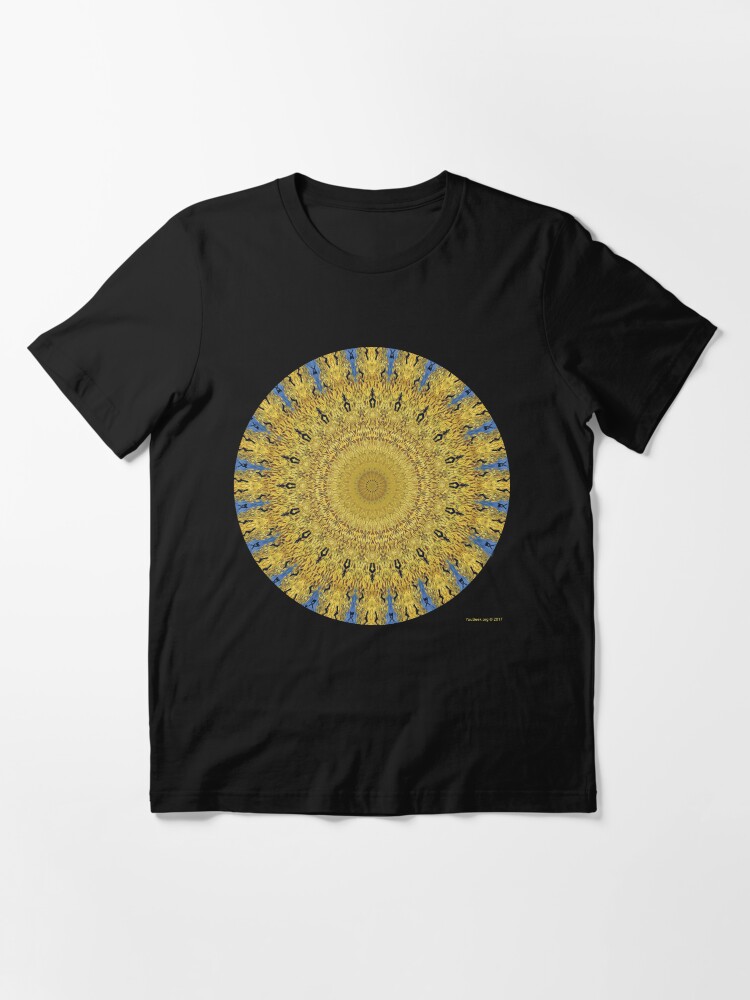 Alternate view of Van Gogh Crop Circle with Ravens Essential T-Shirt