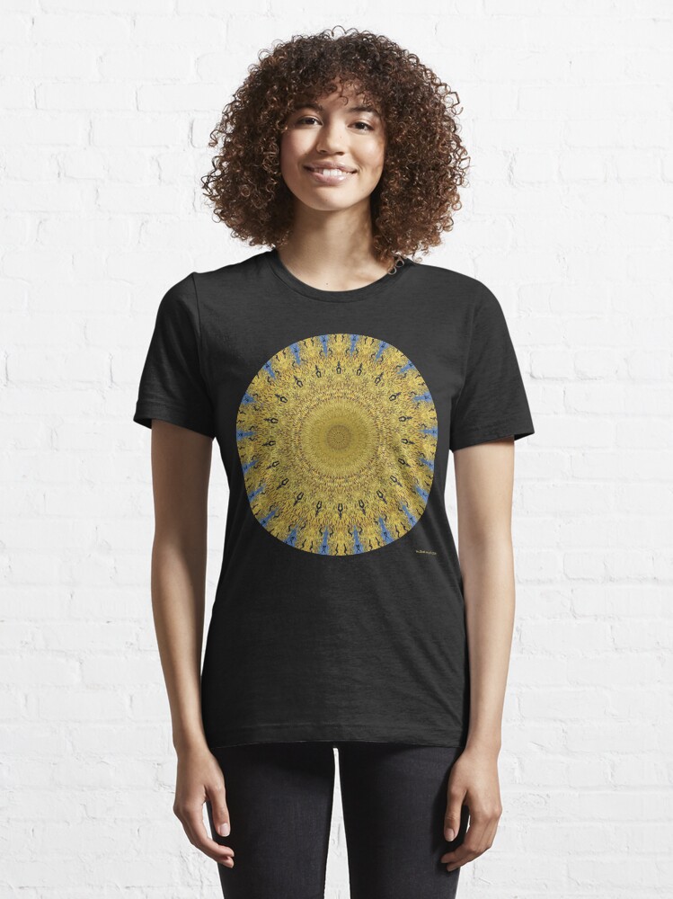 Alternate view of Van Gogh Crop Circle with Ravens Essential T-Shirt