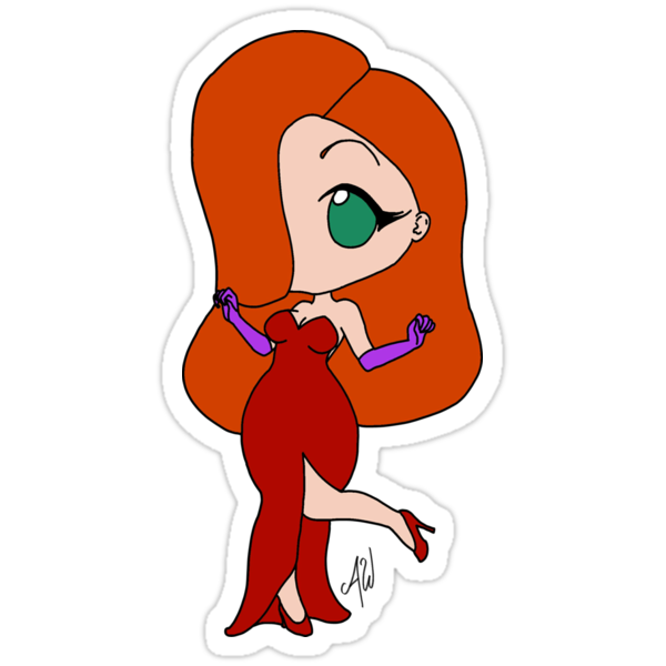 "Jessica Rabbit (full color)" Stickers by AzureWhichcraft | Redbubble