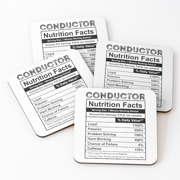 Item preview, Conductor Nutrition Facts Cool Conductor Gift For Conductors designed and sold by ollalla.