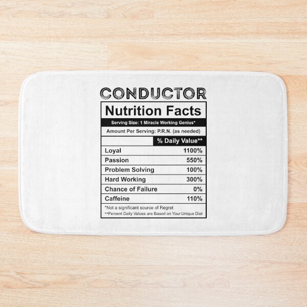 Item preview, Conductor Nutrition Facts Cool Conductor Gift For Conductors designed and sold by ollalla.