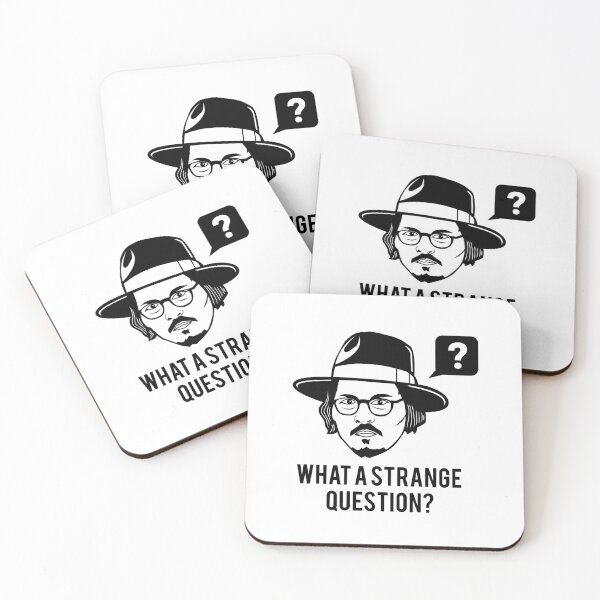 Item preview, Johnny Depp Shirt - What a Strange Question? designed and sold by Darling DeDe.