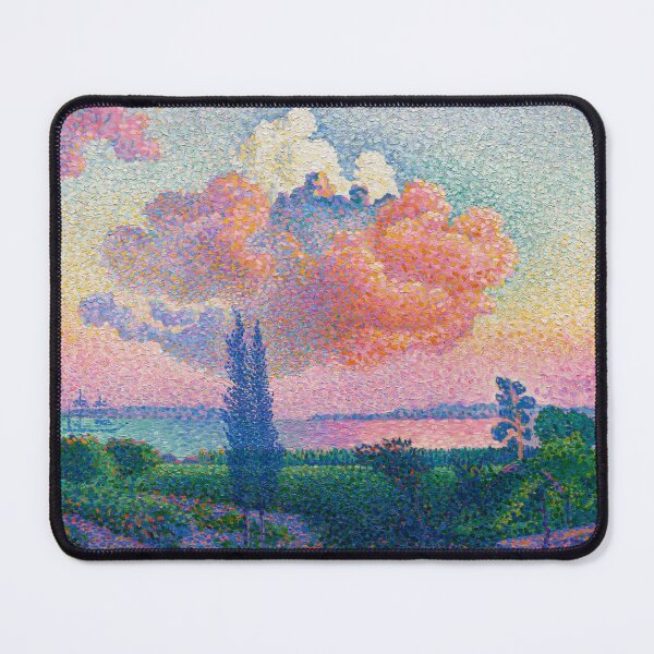 Item preview, The Pink Cloud painting Henri-Edmond Cross cloud pink with pink designed and sold by TeeARTHY.