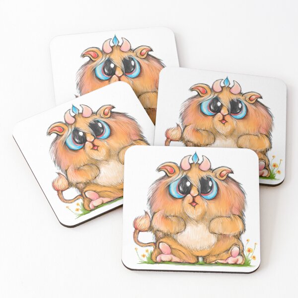 Item preview, Ginger Monty, Cute monster with magical powers designed and sold by AnadinArtwork.
