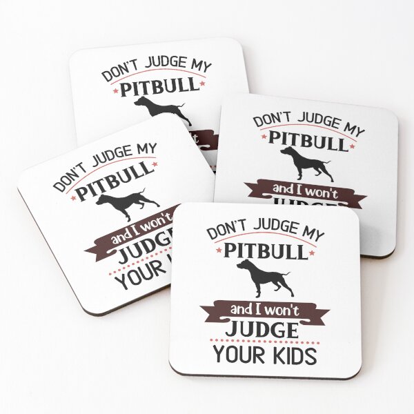 Item preview, Don't judge my pitbull | I Won't judge your kids / T-shirt designed and sold by Abdelmorite.