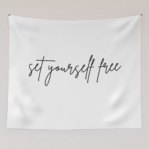 Item preview, Set Yourself Free. A Self Love, Self Confidence Quote. designed and sold by That Cheeky Tee.