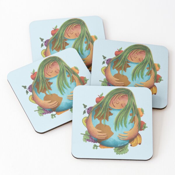 Item preview, Eco Girl Embrasing Earth designed and sold by Frank J. Art.