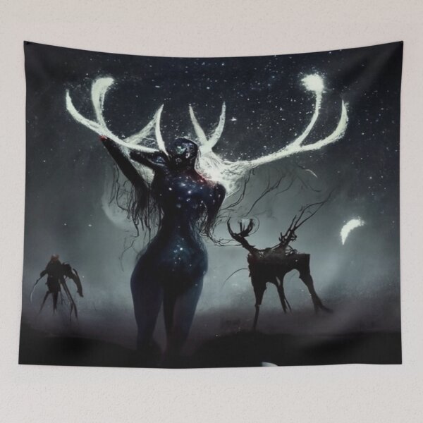 Item preview, Spirit of the Wendigo Queen designed and sold by CreepsnCryptids.