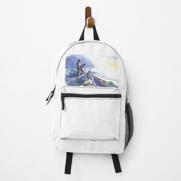 Item preview, Fishermen At The Edge Of The Lake At Dawn designed and sold by DonSylvester.