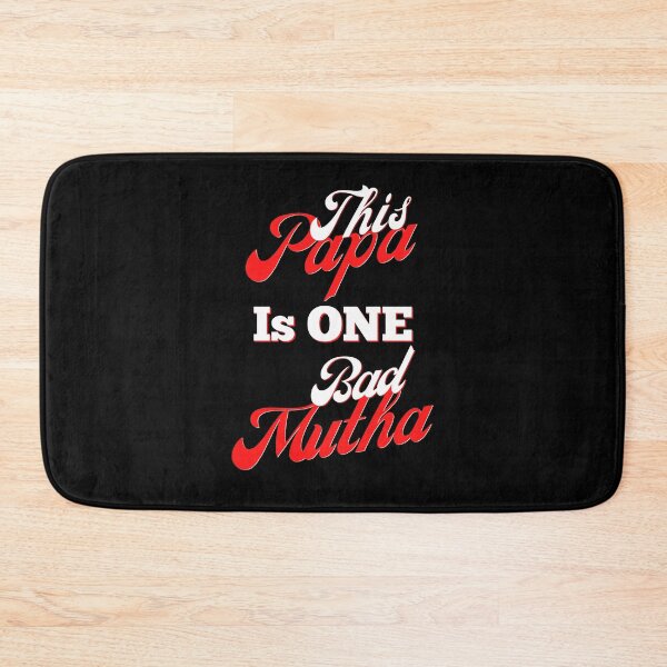 Item preview, Retro This Papa is One Bad Mutha Red Script Father's Day Birthday Gift designed and sold by podguy.