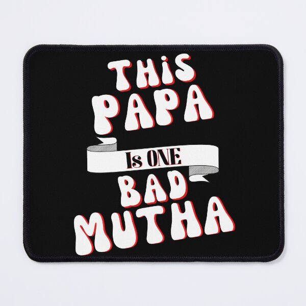 Item preview, Retro This Papa is One Bad Mutha White and Red Letter Father's Day Birthday Gift designed and sold by podguy.