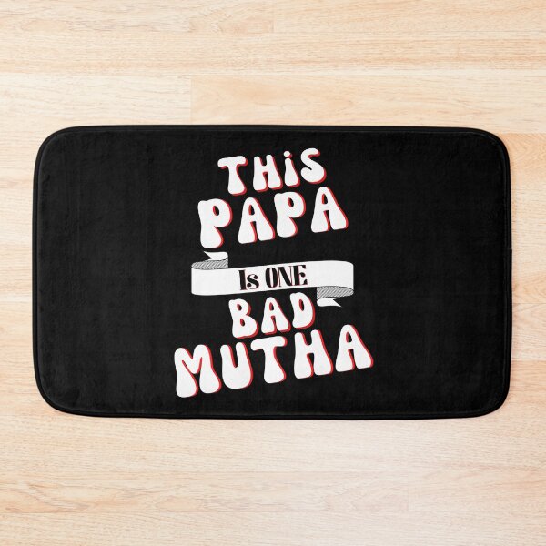 Item preview, Retro This Papa is One Bad Mutha White and Red Letter Father's Day Birthday Gift designed and sold by podguy.