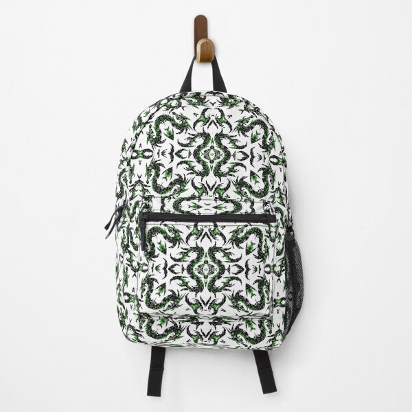 Item preview, Green And Black Metallic Mythical Dragon Chinoiserie designed and sold by DesignLust.
