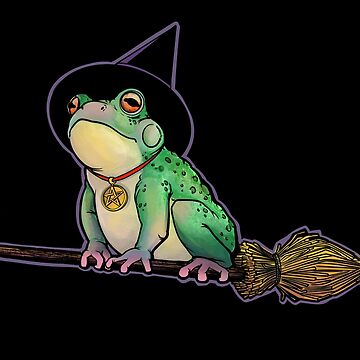 Artwork thumbnail,  Flying toad black by Holly Pierson