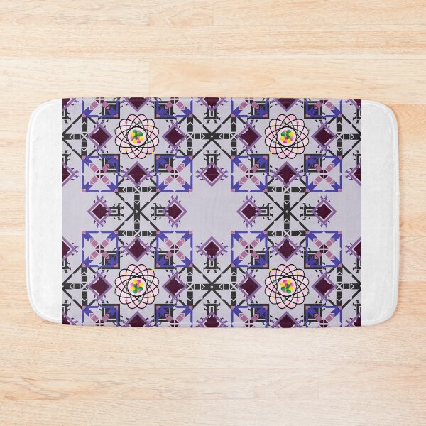 Item preview, The Atomic Structure Design in Violet Fashion Seamless Pattern designed and sold by MyMemoriesArts.