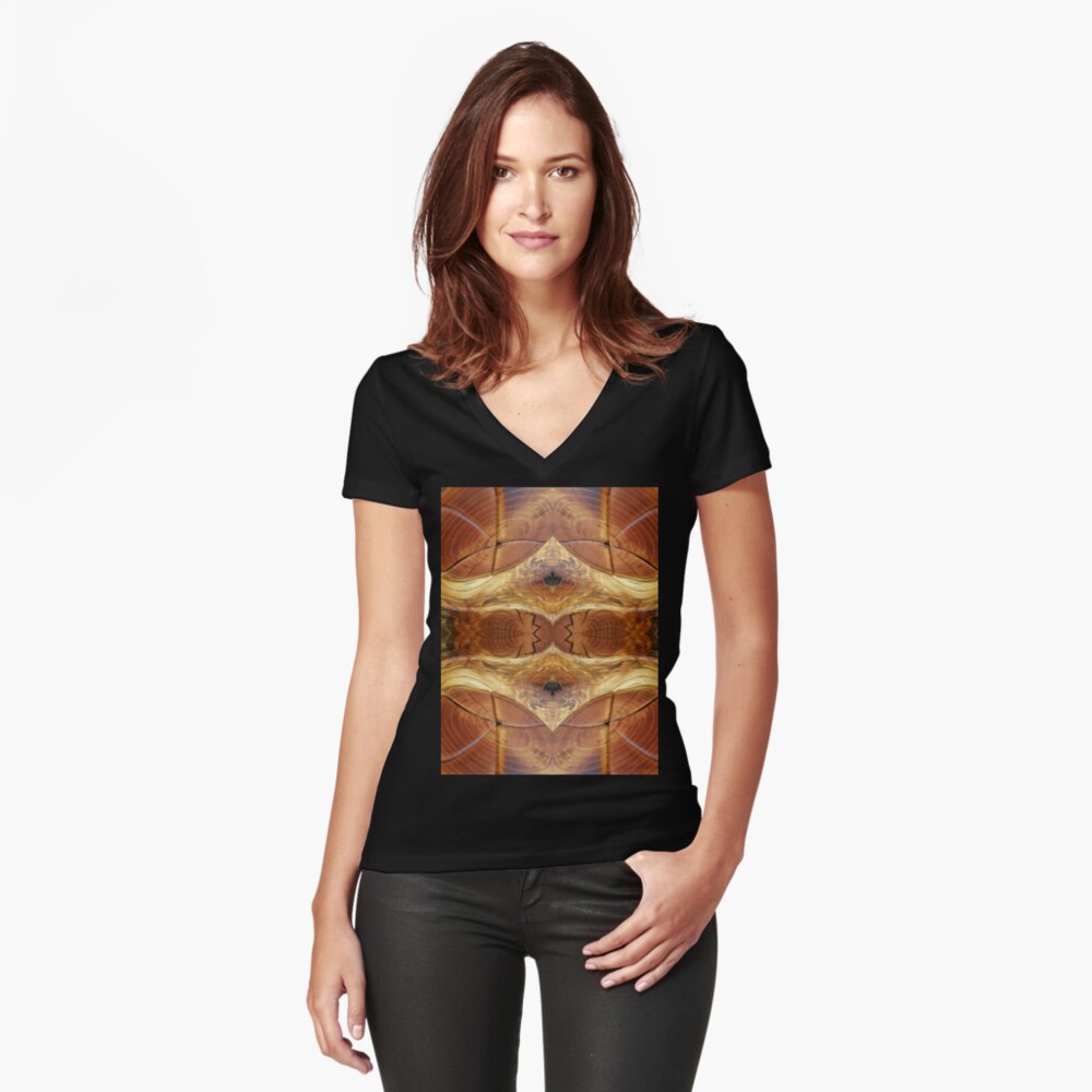 Item preview, Fitted V-Neck T-Shirt designed and sold by AvrilThomasart.