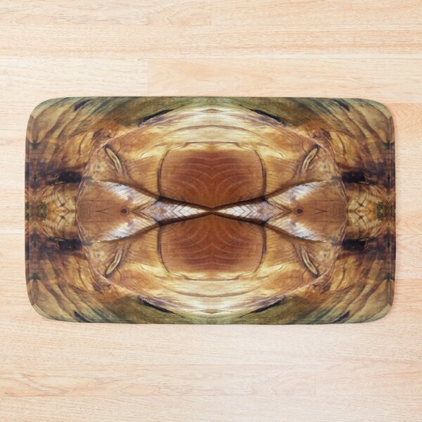 Wood Grain Dolphin by Adelaide Artist Avril Thomas Bath Mat