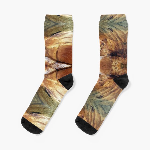 Wood Grain Dolphin by Adelaide Artist Avril Thomas Socks