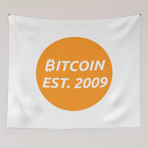 Item preview, Bitcoin Established 2009 designed and sold by LightningJelly.