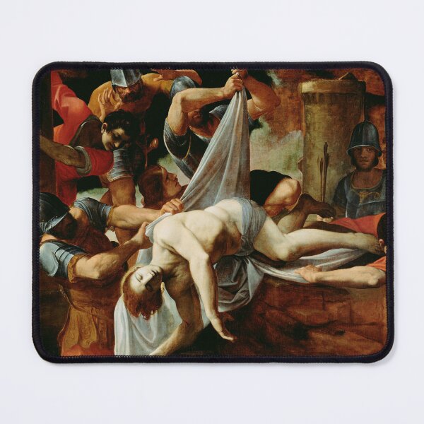 Item preview, Saint Sebastian Thrown into the Cloaca Maxima | Ludovico Carracci | 1612 Renaissance Christian Art designed and sold by CJET.