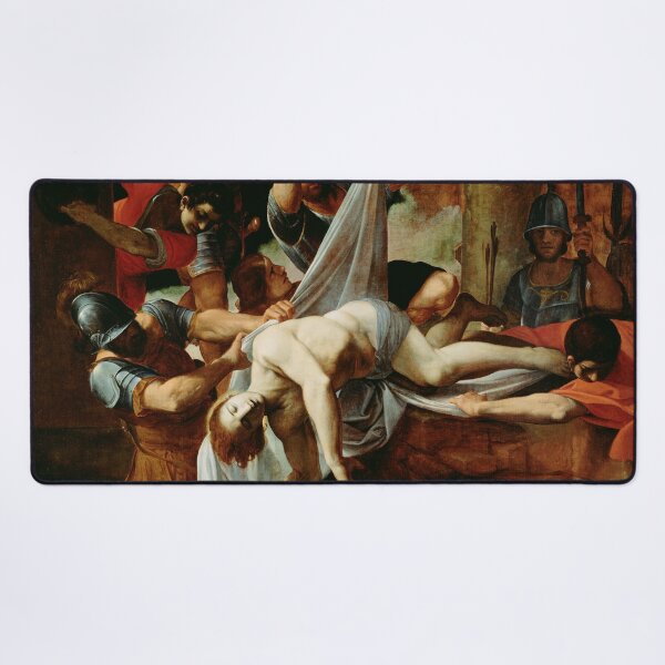 Item preview, Saint Sebastian Thrown into the Cloaca Maxima | Ludovico Carracci | 1612 Renaissance Christian Art designed and sold by CJET.