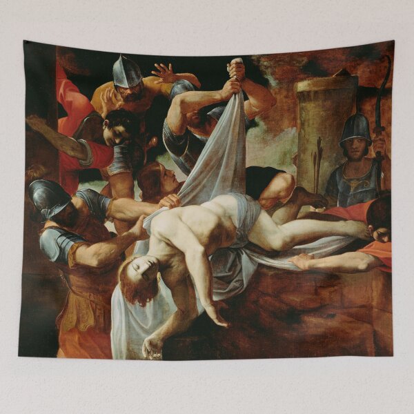 Item preview, Saint Sebastian Thrown into the Cloaca Maxima | Ludovico Carracci | 1612 Renaissance Christian Art designed and sold by CJET.