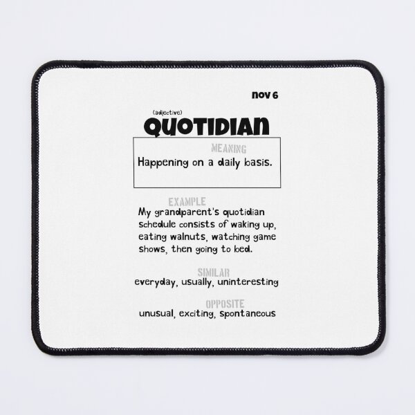 Item preview, November 6 Quotidian designed and sold by Square Root of Squid.