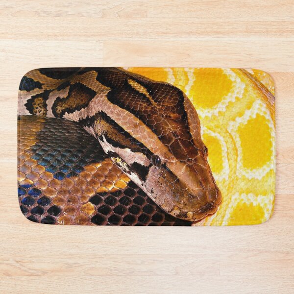 Item preview, Close Up Python Head Yellow Albino Snake designed and sold by halleinstyle.