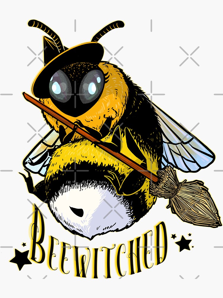 Thumbnail 3 of 3, Sticker, Beewitched designed and sold by HollyPierson.