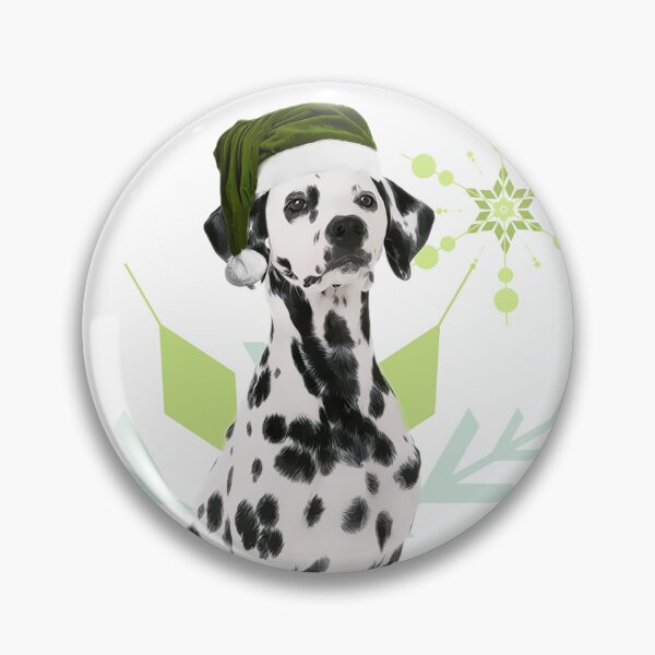 Item preview, Dalmatian in a Santa Hat Holiday Dog designed and sold by SalonOfArt.