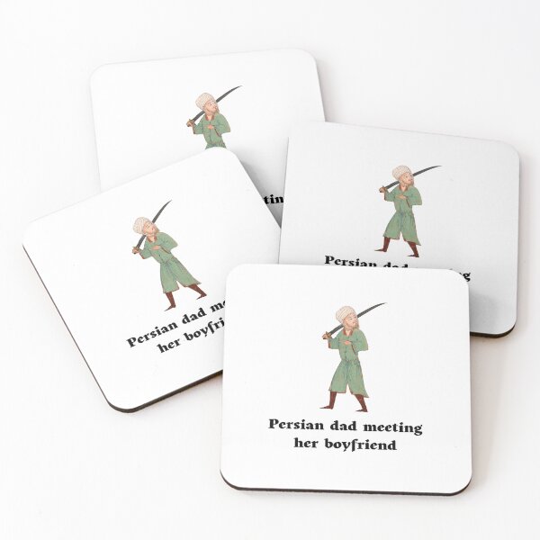 Item preview, Persian dad meeting her boyfriend - Persian (iranian) art designed and sold by Persian Pride Official.