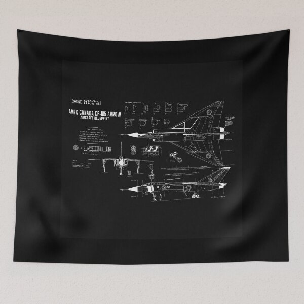 Item preview, Avro Canada CF-105 Arrow Aircraft Blueprint designed and sold by PodiShawna.