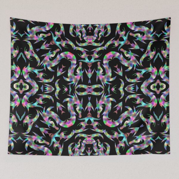 Item preview, Rainbow Metallic Mythical Dragon Chinoiserie  designed and sold by DesignLust.