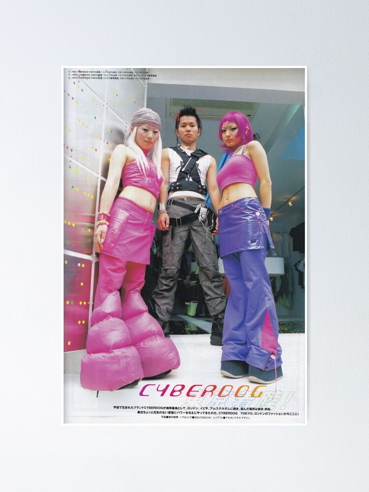 cyber y2k japanese fashion magazine Art Board Print for Sale by maya b