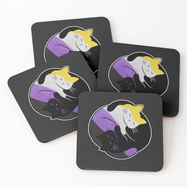 Item preview, Nonbinary Eternal Yin Yang Cat designed and sold by Clara Hollins.