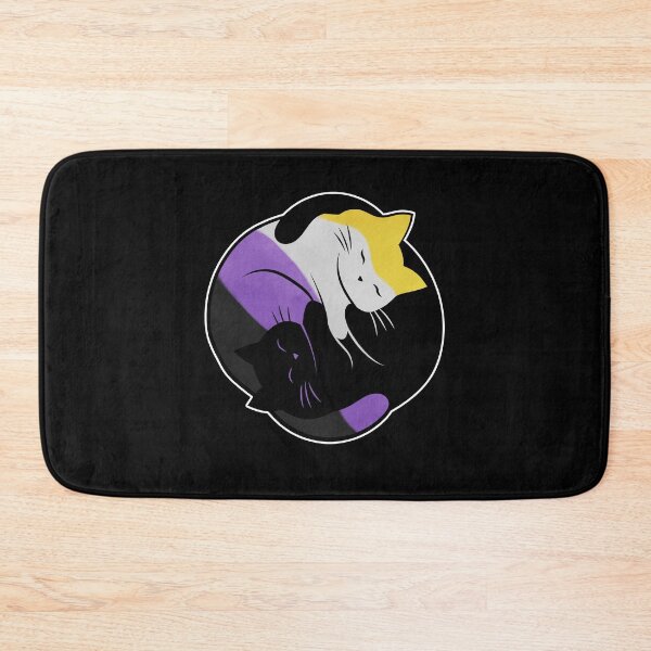 Item preview, Nonbinary Eternal Yin Yang Cat designed and sold by Clara Hollins.