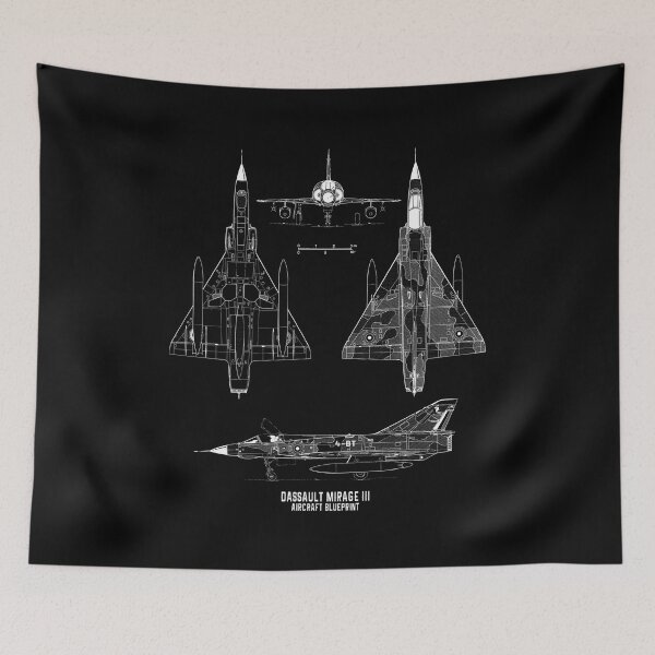 Item preview, Dassault Mirage III Aircraft Blueprint designed and sold by PodiShawna.