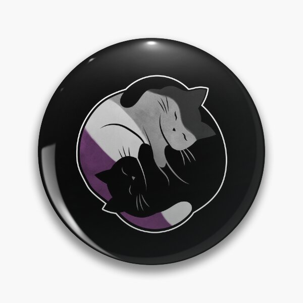 Item preview, Asexual Eternal Yin Yang Cat designed and sold by Clara Hollins.