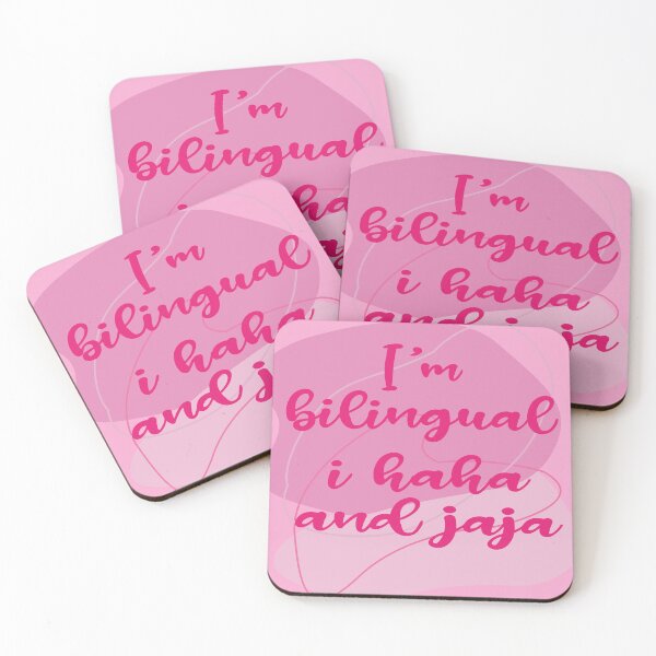Item preview, I'm bilingual I haha and jaja pink design designed and sold by Novel-ty.
