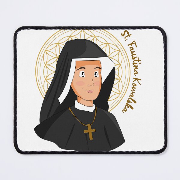 Item preview, Saint Faustina Kowalska designed and sold by ChapterAndMirth.
