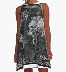 world map A-Line Dress