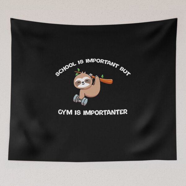 Item preview, School Is Important But gym Is Importanter, Funny Koala Muscles Lovers designed and sold by yssnyd.