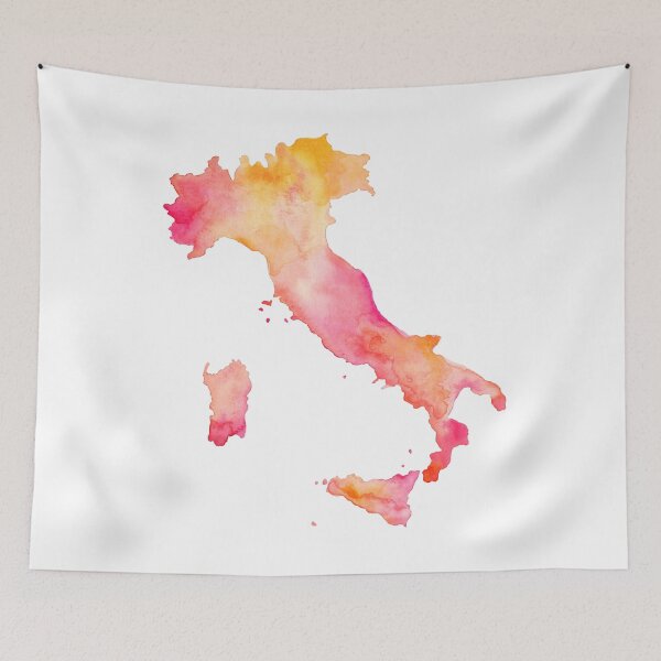 Item preview, Italy Map designed and sold by 3willows.