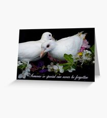 Someone So Special Can Never Be Forgotten - White Doves - NZ Greeting Card