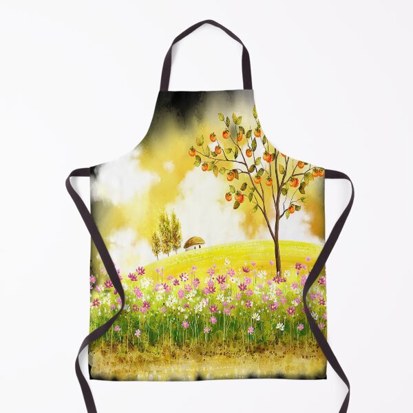 Item preview, Apple tree beside flower field, Autumn Winter designed and sold by RobertedWallace.