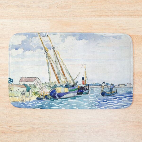 Item preview, Marine Scene near Venice  Boats near Venice painting  Henri-Edmond Cross designed and sold by TeeARTHY.