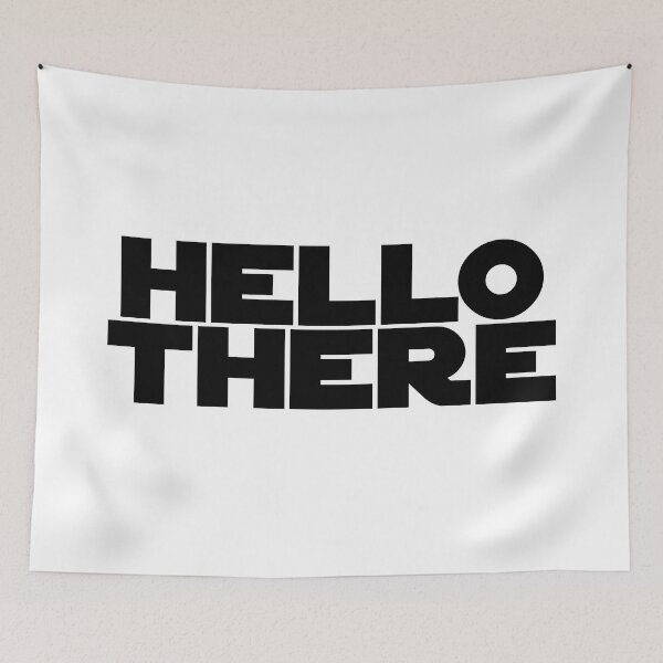 Item preview, Hello There black designed and sold by kona66.